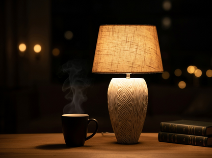 Bohemian, tribal, and Rustic-inspired aesthetic, Lamp
