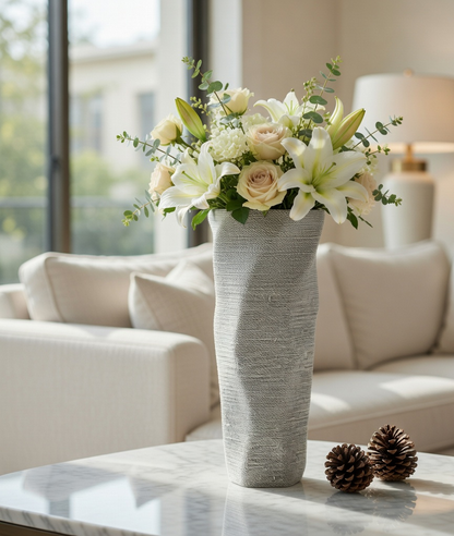 Modern organic, wabi-sabi, and minimalist contemporary,Tall, Asymmetrical Form