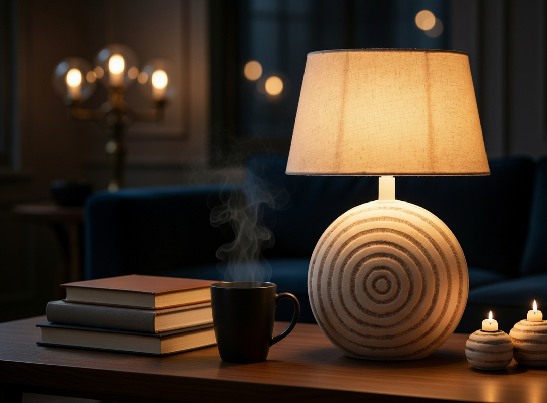 Bohemian, coastal, and Modern organic aesthetic lamp shade