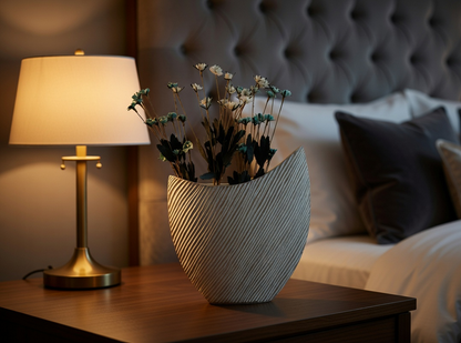 Modern organic, wabi-sabi, and minimalist contemporary, Sculptural, Asymmetrical Form, vase