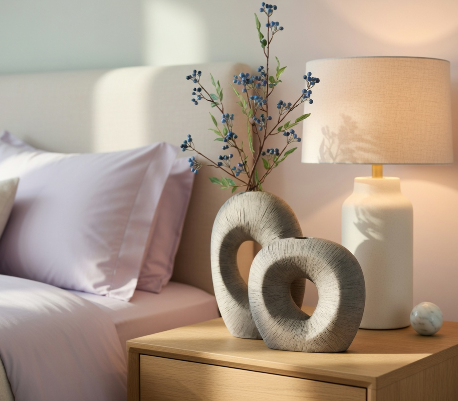 Modern sculptural, organic, and wabi-sabi-inspired,Abstract, Open-Circle Form