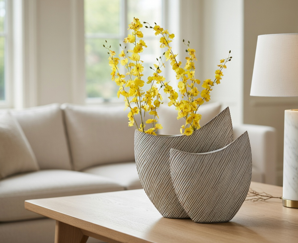 Modern organic, wabi-sabi, and minimalist contemporary, Sculptural, Asymmetrical Form, vase