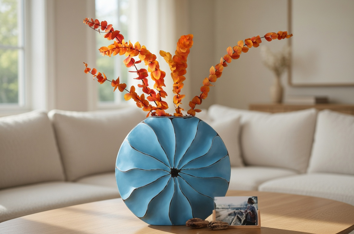 Modern artistic, sculptural, and contemporary eclectic,Round, Organic Shape