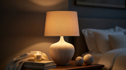 Modern, minimalist, and slightly Rustic style lamp