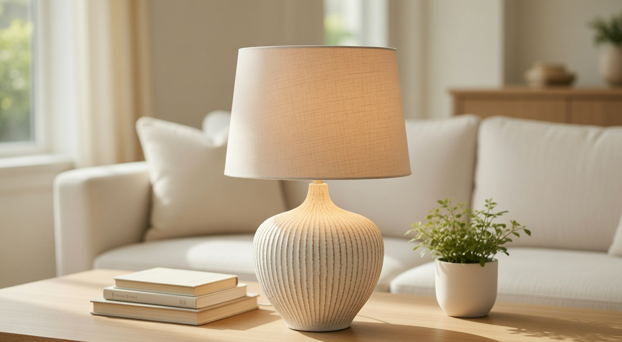 Modern, minimalist, and slightly Rustic style lamp