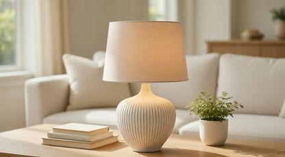 Modern, minimalist, and slightly Rustic style lamp