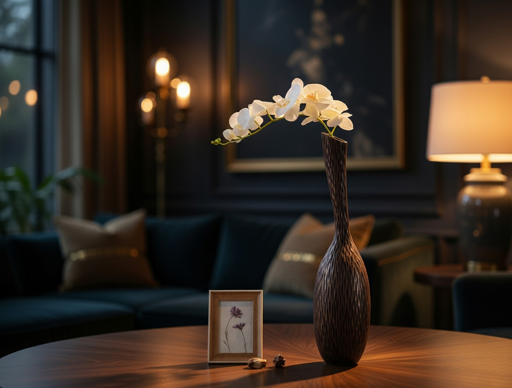 Modern tribal, sculptural, and organic contemporary,Tall, Slender, and Curved Form, vase