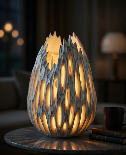 Contemporary sculptural and organic-inspired design