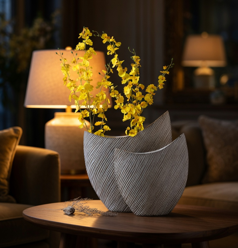 Modern organic, wabi-sabi, and minimalist contemporary, Sculptural, Asymmetrical Form, vase