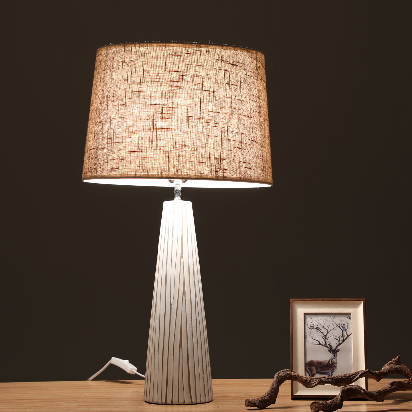 Modern Rustic or transitional style with elements of organic and contemporary design lamp.
