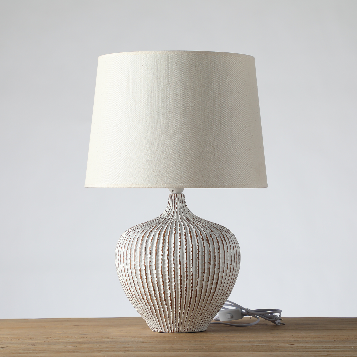 Modern, minimalist, and slightly Rustic style lamp
