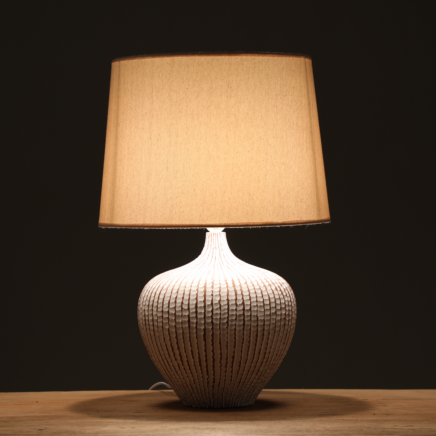 Modern, minimalist, and slightly Rustic style lamp