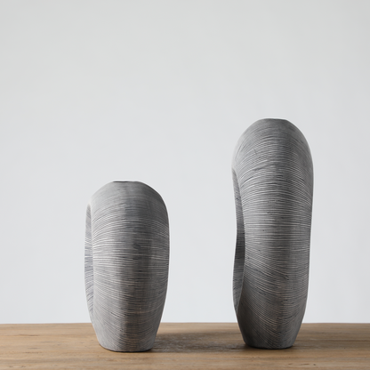 Modern sculptural, organic, and wabi-sabi-inspired,Abstract, Open-Circle Form