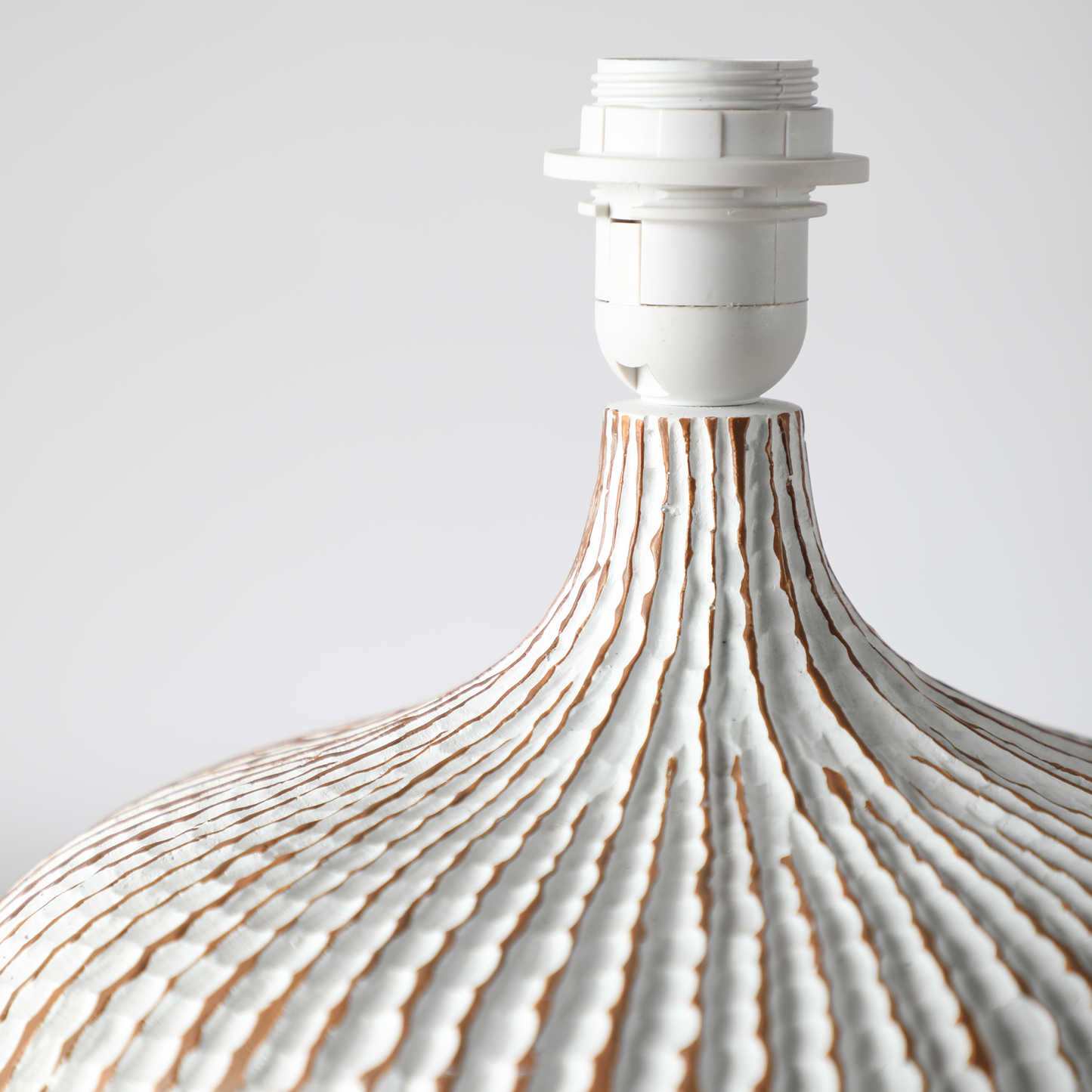 Coastal, organic Modern, and Rustic-inspired,Textured, Ribbed Surface, vase