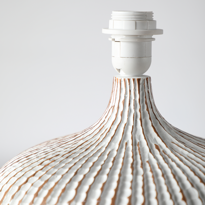 Coastal, organic Modern, and Rustic-inspired,Textured, Ribbed Surface, vase