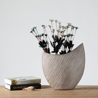 Modern organic, wabi-sabi, and minimalist contemporary, Sculptural, Asymmetrical Form, vase