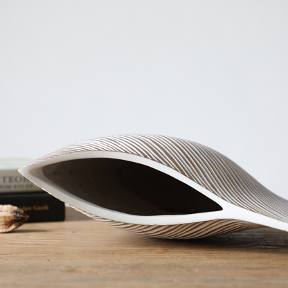 Modern organic, wabi-sabi, and minimalist contemporary, Sculptural, Asymmetrical Form, vase