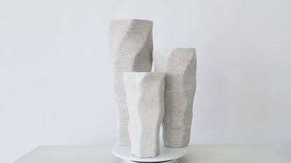 Modern organic, wabi-sabi, and minimalist contemporary,Tall, Asymmetrical Form
