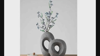 Modern sculptural, organic, and wabi-sabi-inspired,Abstract, Open-Circle Form