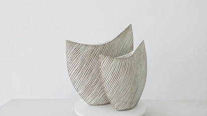 Modern organic, wabi-sabi, and minimalist contemporary, Sculptural, Asymmetrical Form, vase