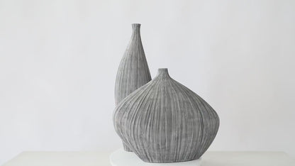 Modern organic, minimalist, and wabi-sabi-inspired, Sleek, Sculptural Forms, vase